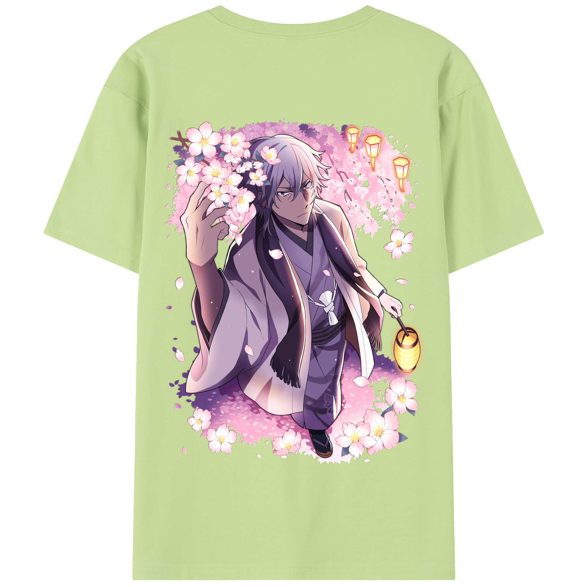 （画像用） 文豪ストレイドッグス Bungo Stray Dogs 綿100％半袖Tシャツ（背面プリント）